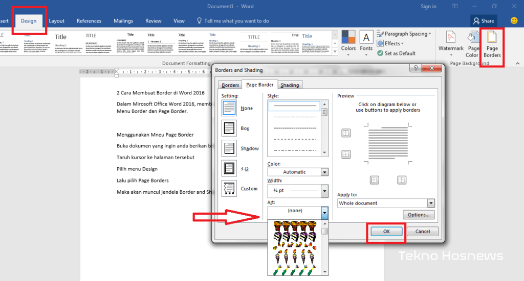 Cara Membuat Border Di Word Dengan Ukuran Panduan Lengkap Dan Tips