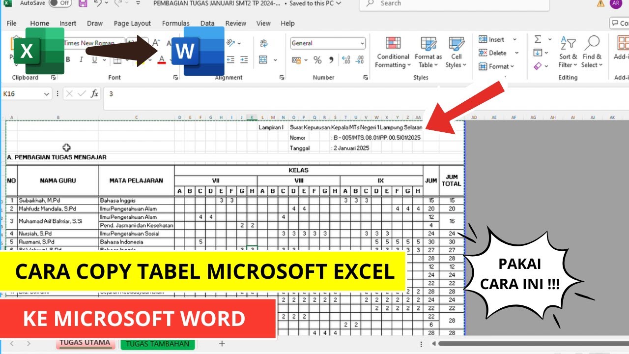 3 Trik Bagaimana Copy Tabel dari Excel ke Word Agar Tidak Berubah untuk Bagan 3 Trik Bagaimana Copy Tabel dari Excel ke Word Agar Tidak Berubah untuk Bagan