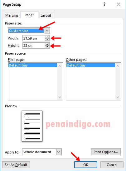 Word F4 ワード F4 便利な使い方 Cara Mengubah Ukuran Kertas Menjadi F4 pada Word F4 ワード F4 便利な使い方 Cara Mengubah Ukuran Kertas Menjadi F4 pada