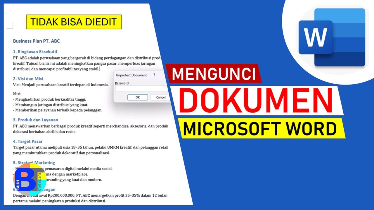 Cara Mengunci Dokumen Word agar Tidak Bisa diedit Belajar Word Dasar