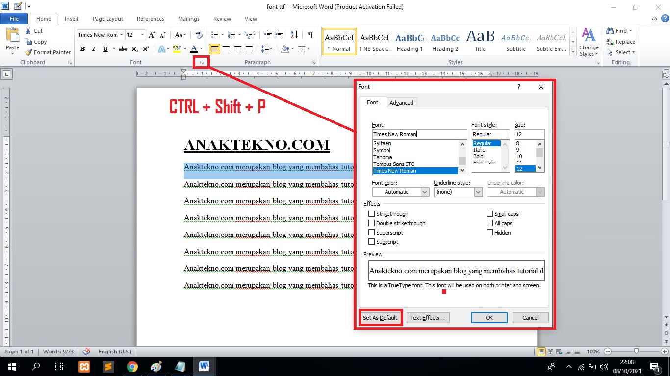 7 Cara Ternyata Mengubah Font Default Word 2010 Jenis Huruf yang Wajib Tahu Sebelum Terlambat