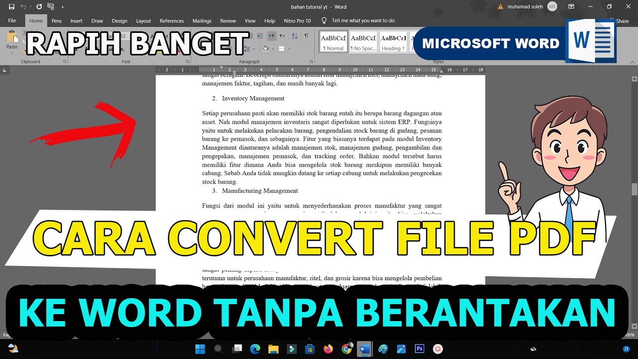 CARA CONVERT PDF KE WORD TANPA MERUBAH FORMAT - YouTube CARA CONVERT PDF KE WORD TANPA MERUBAH FORMAT - YouTube