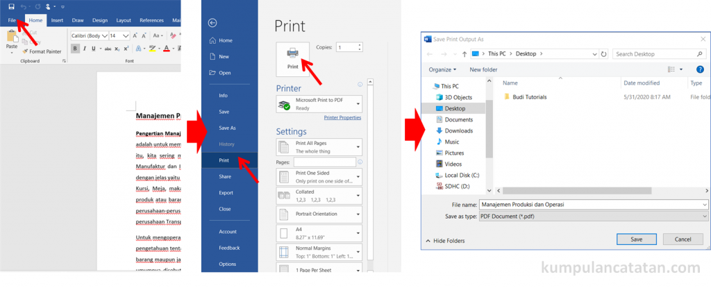 Cara Mengubah File Word menjadi PDF Konversi Word ke PDF Cara Mengubah File Word menjadi PDF Konversi Word ke PDF