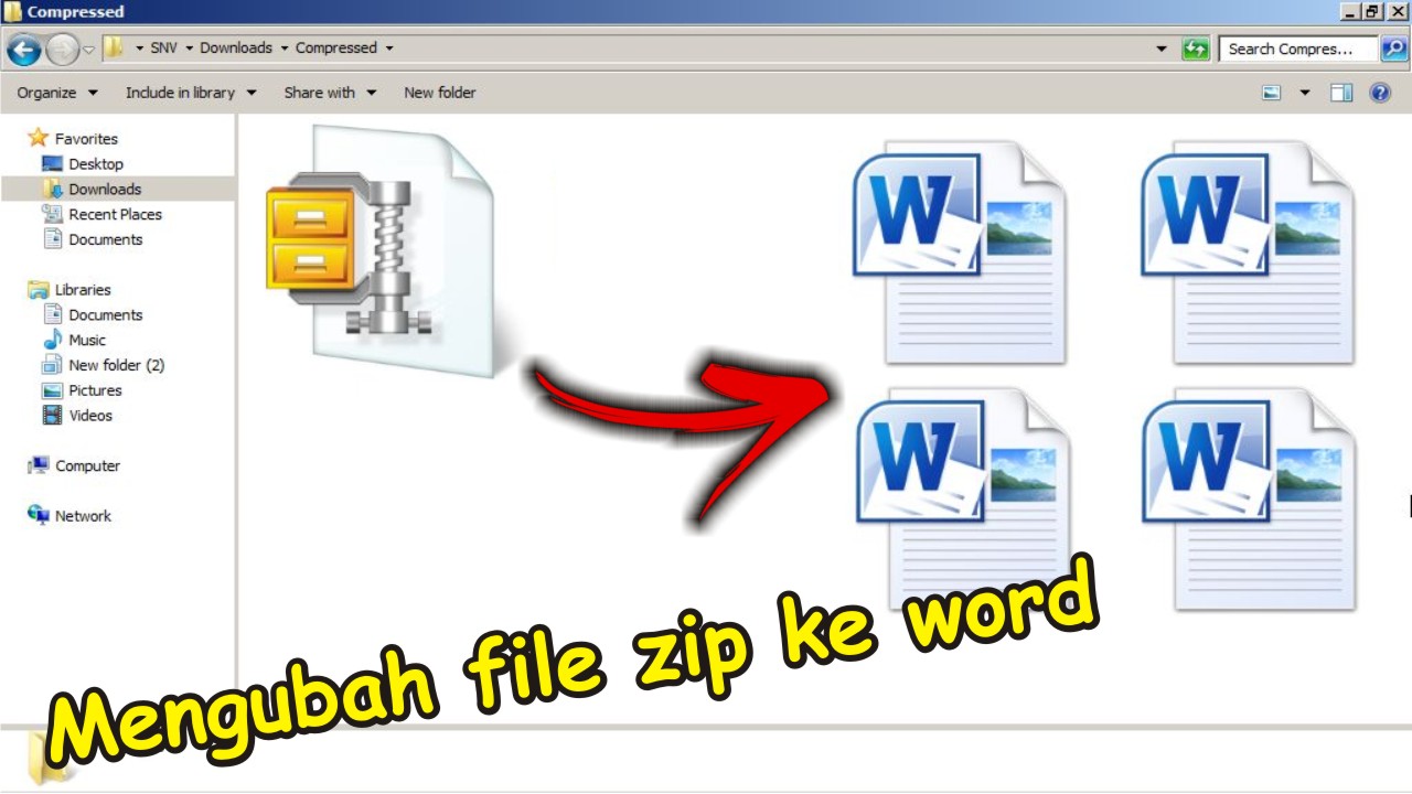 Cara Mudah dan Gampang Mengubah File Zip ke Word Cara Mudah dan Gampang Mengubah File Zip ke Word