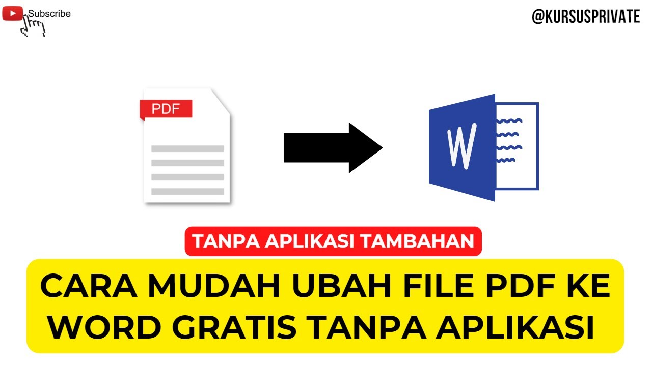 Cara Mengubah File PDF ke Word Tanpa Aplikasi untuk Nonton Final Timnas 2026