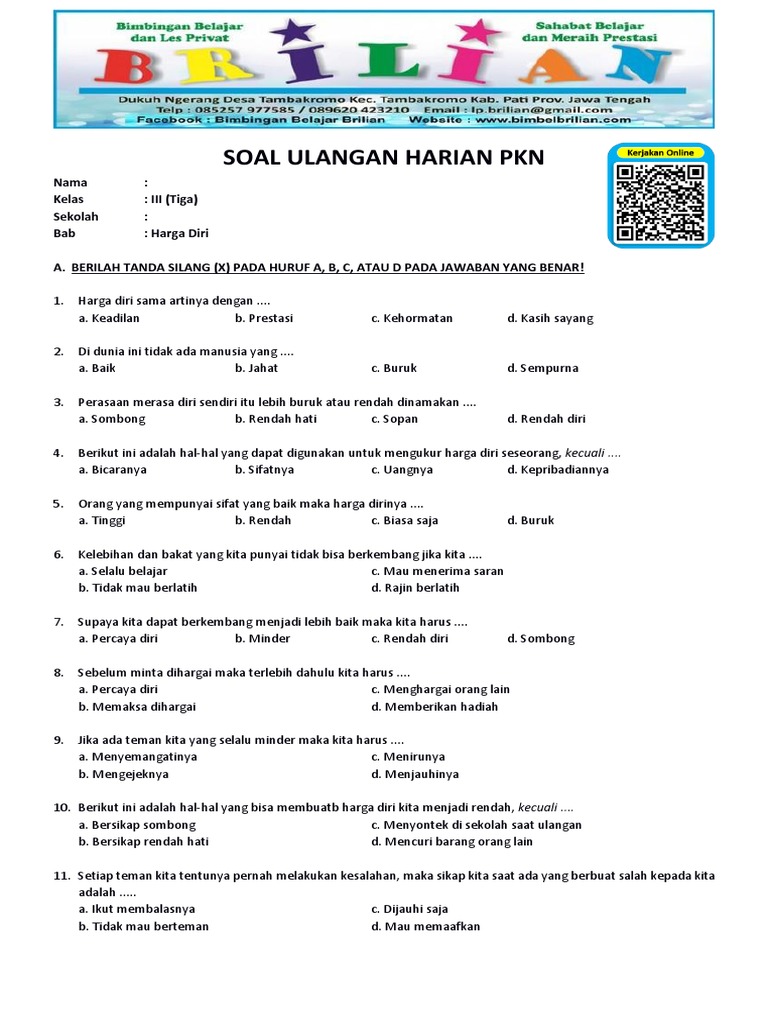 Latihan Soal PKN Kelas 3 SD dan Gambar Terupdate Agar Anak Langsung Paham Latihan Soal PKN Kelas 3 SD dan Gambar Terupdate Agar Anak Langsung Paham