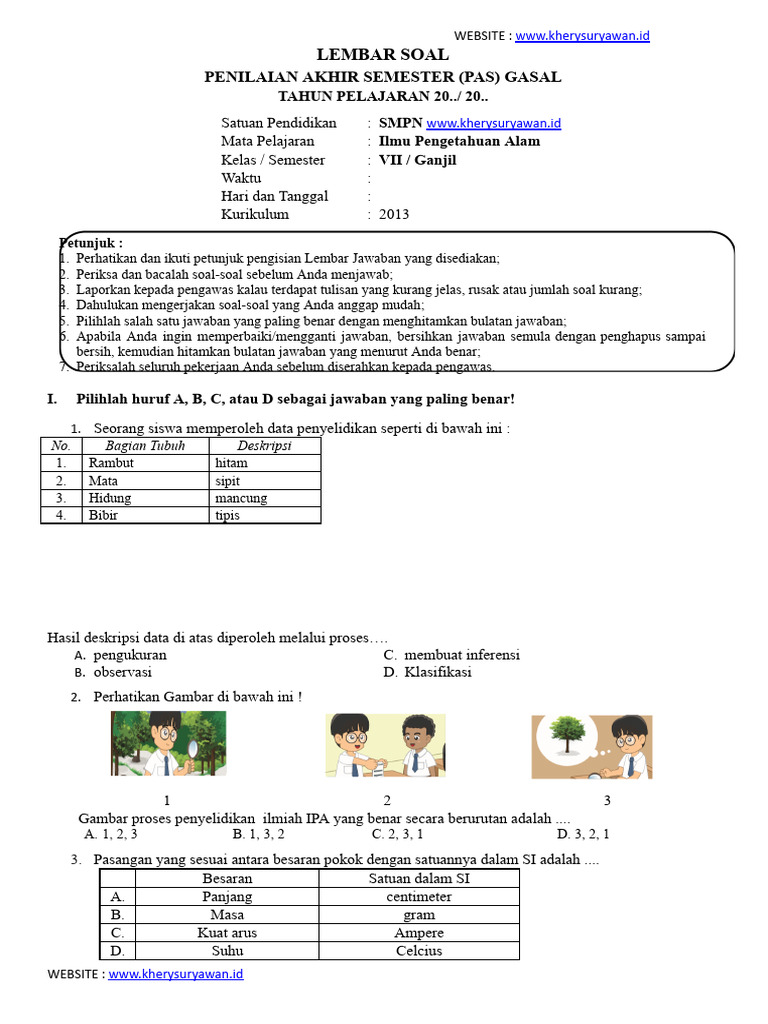 Rahasia Lulus Nilai Sempurna Pakai Marso Media Soal PAS IPA Kelas 7 Sem 2 K13 Rahasia Lulus Nilai Sempurna Pakai Marso Media Soal PAS IPA Kelas 7 Sem 2 K13