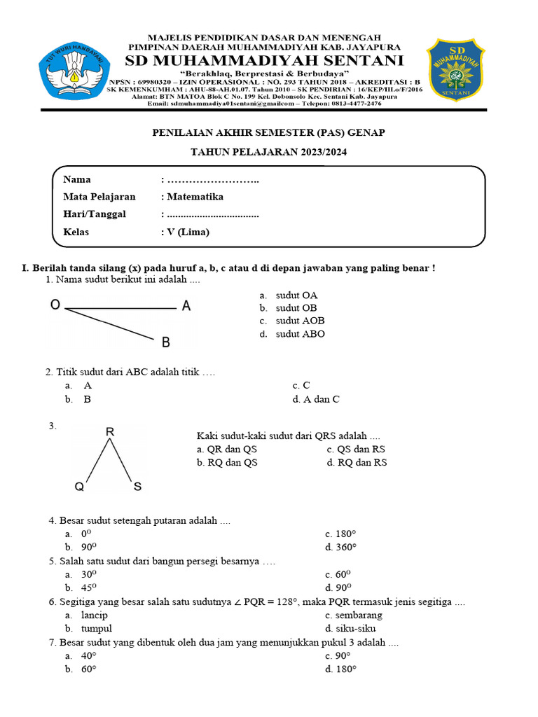 Rahasia Nilai Sempurna Matematika Kelas 5 Semester 2 Soal dan Jawaban Terbukti Ampuh Rahasia Nilai Sempurna Matematika Kelas 5 Semester 2 Soal dan Jawaban Terbukti Ampuh