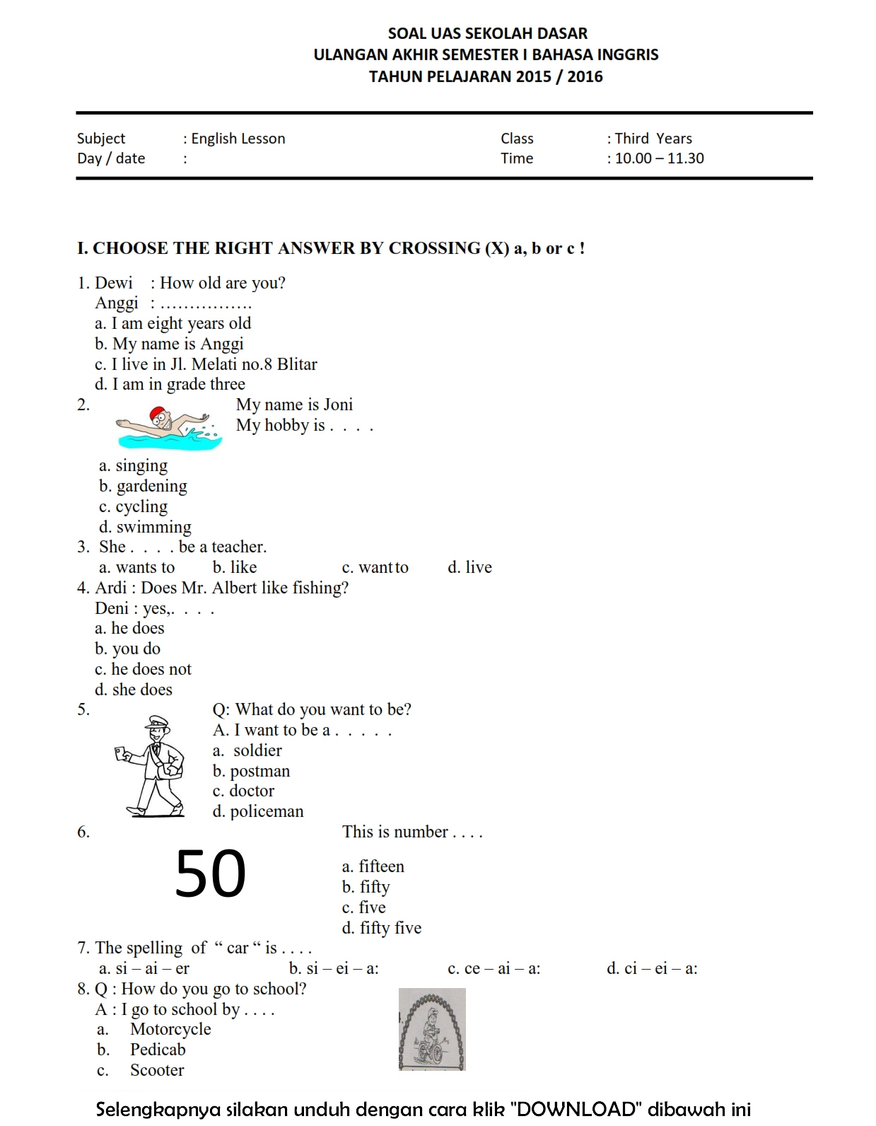 Rahasia Pintar Jawab Soal Bahasa Inggris Kelas 2 SD Tentang Number Agar Nilai Bagus Rahasia Pintar Jawab Soal Bahasa Inggris Kelas 2 SD Tentang Number Agar Nilai Bagus
