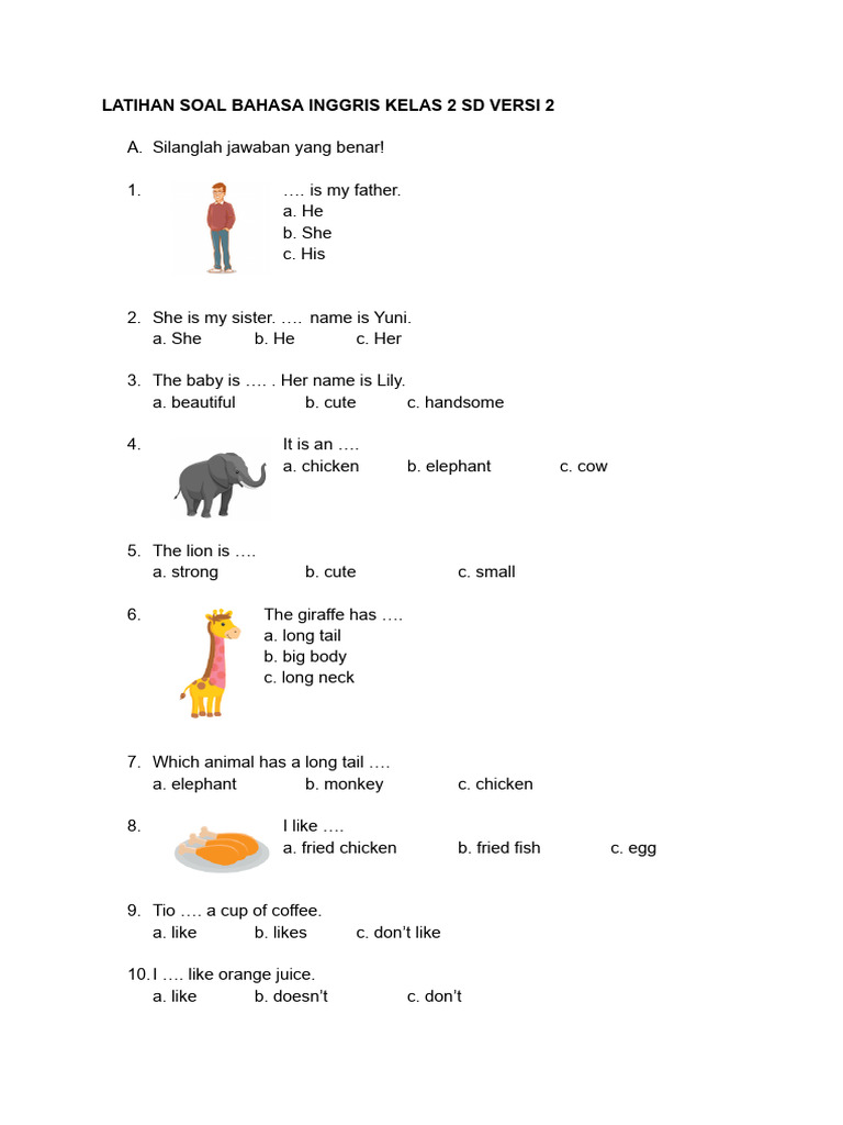Rahasia Sukses Les Soal Bahasa Inggris Kelas 2 SD Semester 2 Agar Nilai Melonjak Drastis Rahasia Sukses Les Soal Bahasa Inggris Kelas 2 SD Semester 2 Agar Nilai Melonjak Drastis