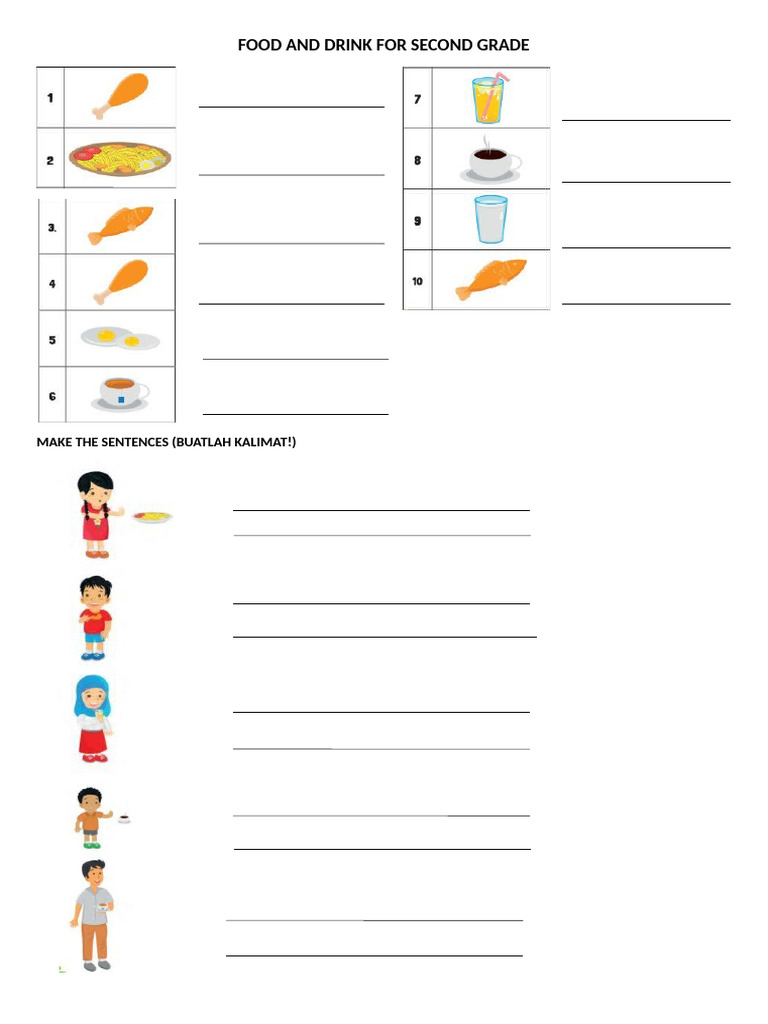 Wajib Tahu 10 Contoh Soal Bahasa Inggris Kelas 2 SD Tentang Food Agar Anak Cepat Pintar