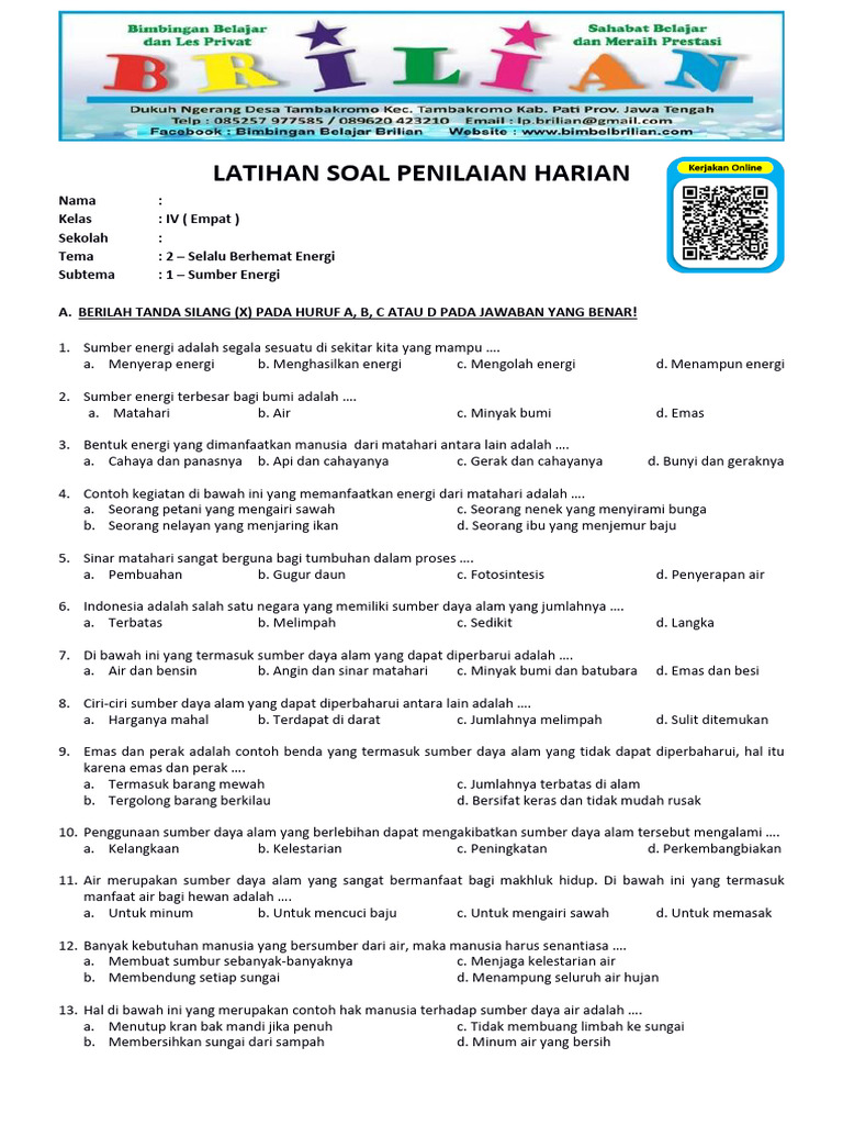 Wajib Tahu Kumpulan Soal Tematik Tema 2 Kelas 4 SD Agar Anak Siap Hadapi Ujian Wajib Tahu Kumpulan Soal Tematik Tema 2 Kelas 4 SD Agar Anak Siap Hadapi Ujian